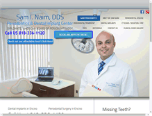 Tablet Screenshot of naimperiodontics.com
